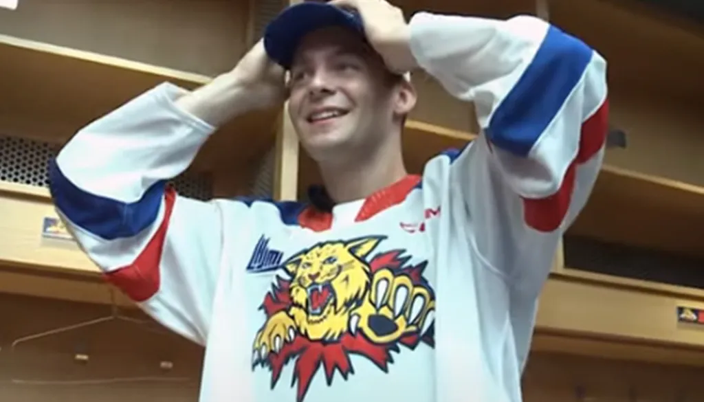 Loke Johansson i Moncton Wildcats.