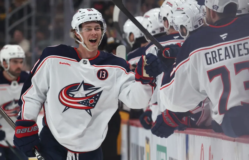 Kent Johnson är en av de unga spelarna i Columbus med stora förväntningar på sig