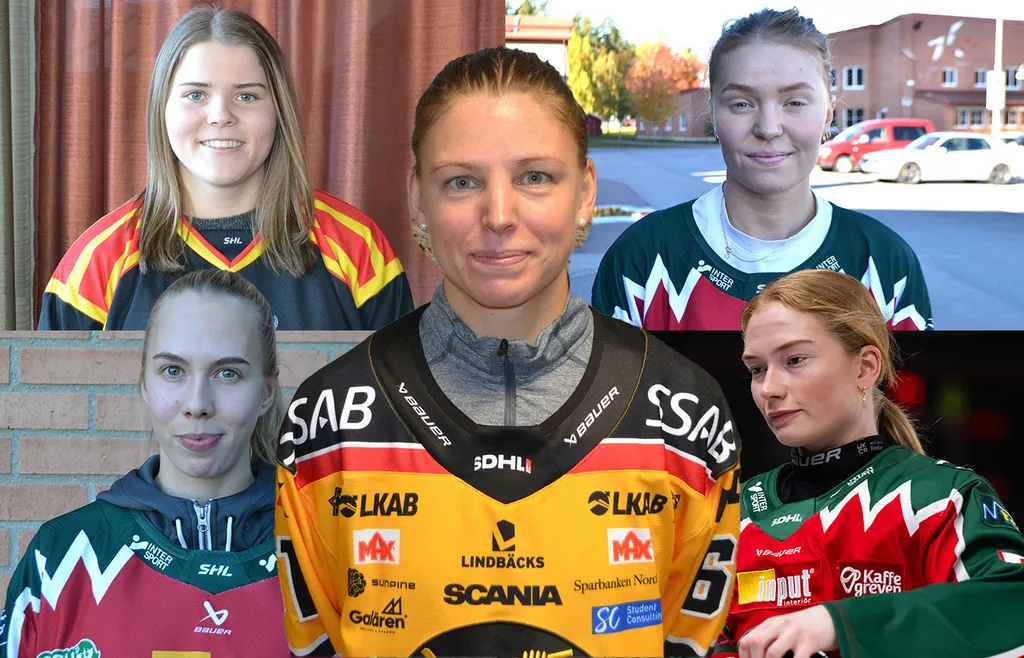 Sara Grahn, Hanna Thuvik, Paula Bergström, Elisa Holopainen och Sanni Rantala