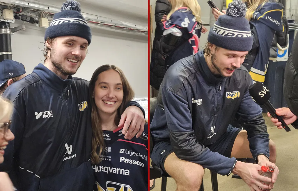 Dichow firade med sin flickvän efter segern men fick sitta ner och bli intervjuad för att undvika att svimma