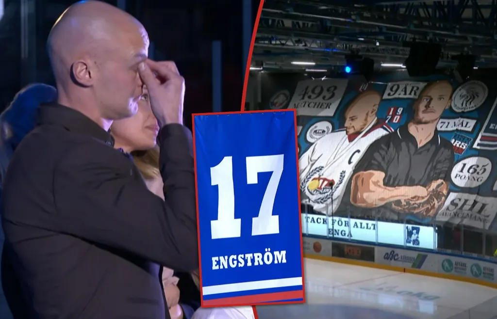 Jonas Engström har blivit förevigad av IK Oskarshamn. 