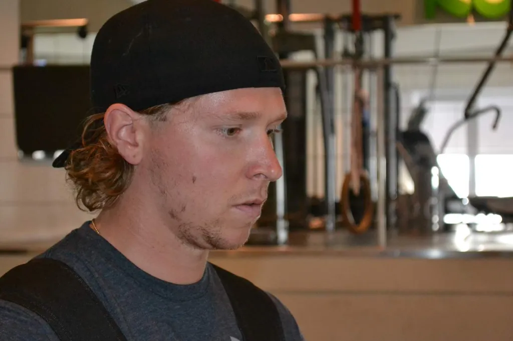 Nicklas Bäckström – flitig besökare av gymmet hemma i Gävle