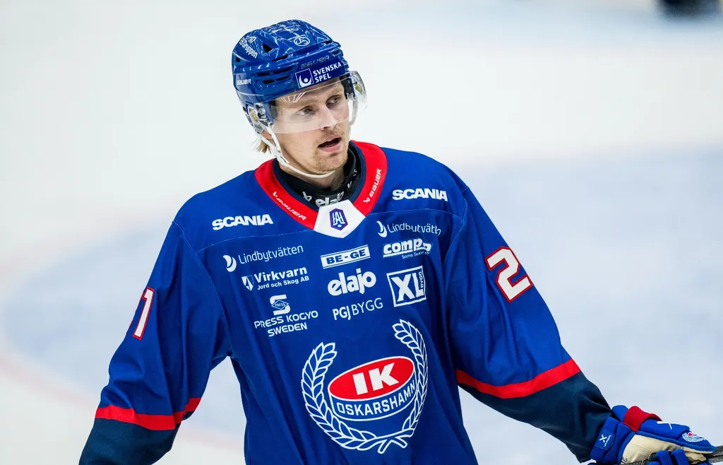 Hampus Karlsson har spelat i Oskarshamn de senaste två säsongerna