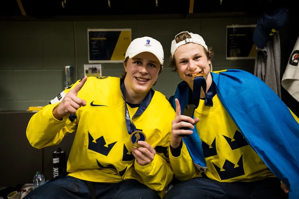 Guldhjältarna i JVM, Ivar Stenberg och Eddie Genborg – givna i NHL inom ett par år?