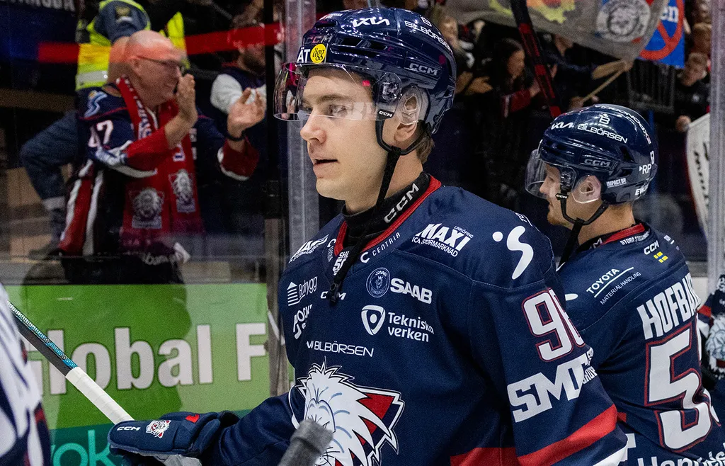 William Proos under SHL-debuten med Linköping i vintras.