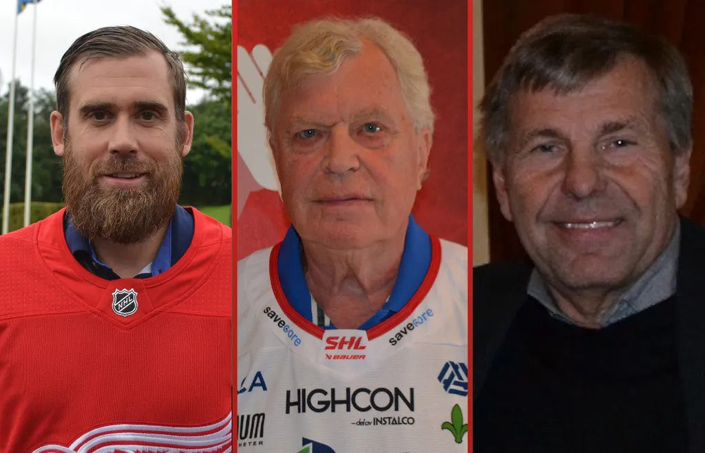 Henrik Zetterberg, Bo "Bulla" Berggren och Mats Näslund
