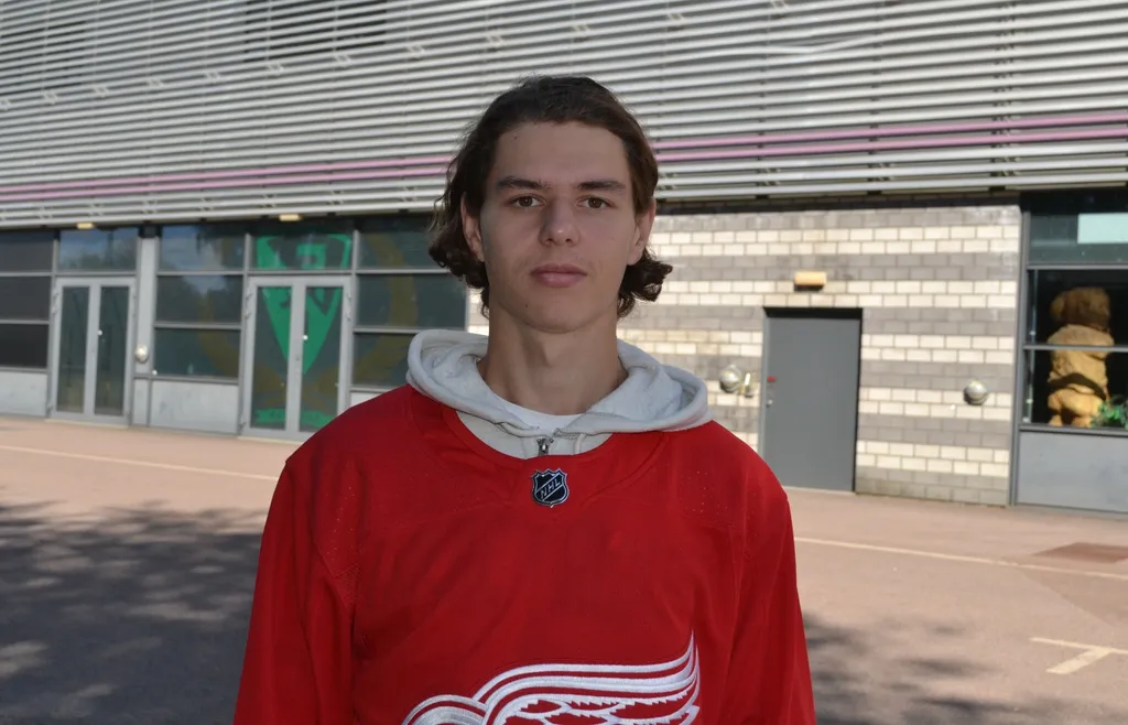 Albert Johansson efter draften 2019