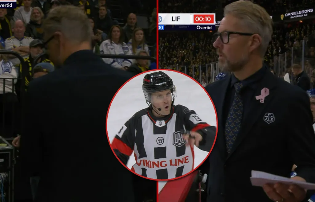 Johan Hedberg fick matchstraff när Leksand förlorade på Globen.