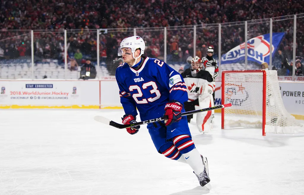 Kieffer Bellows efter att ha avgjort mot Kanada