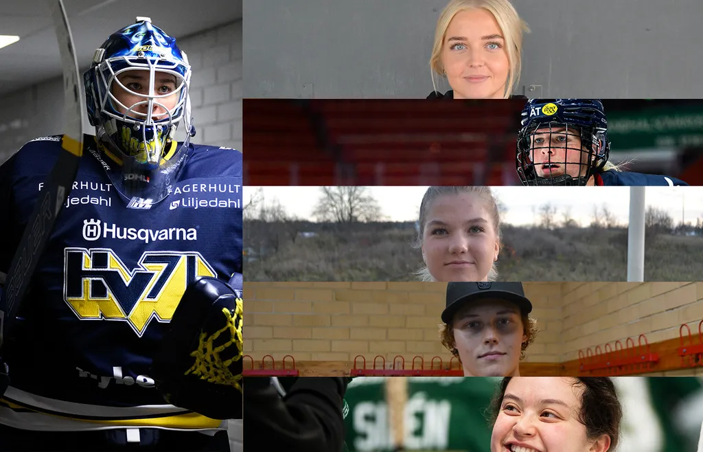 Stephanie Neatby, Mina Waxin, Ellie Kaiser, Ebba Hedqvist, Viivi Vainikka och Kaitlin Chan