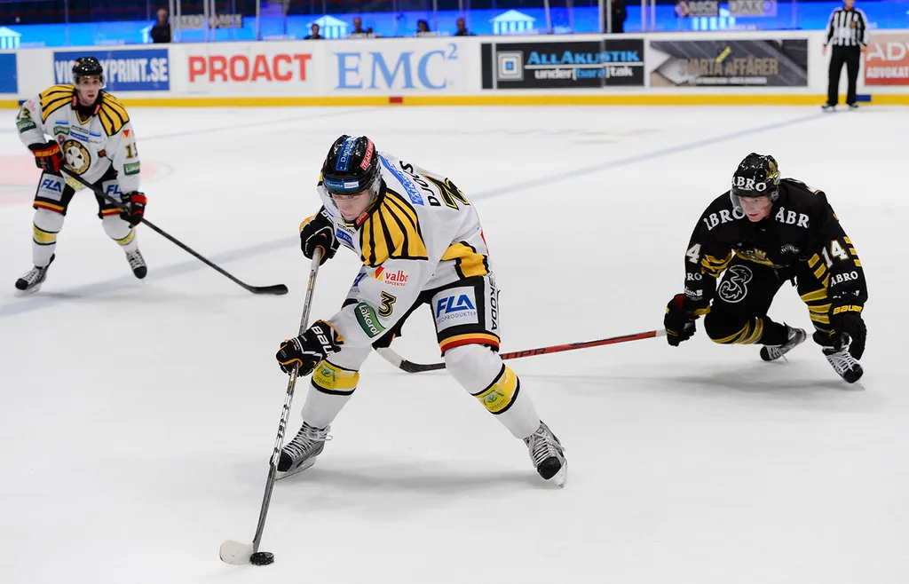 En ung Christian Djoos under debutsäsongen i A-laget