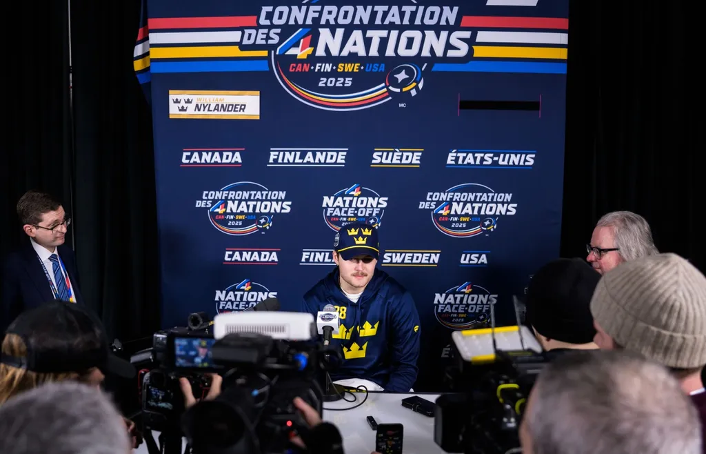 Många blickar riktas mot William Nylander inför Sverige – Kanada i 4 Nations Face-Off