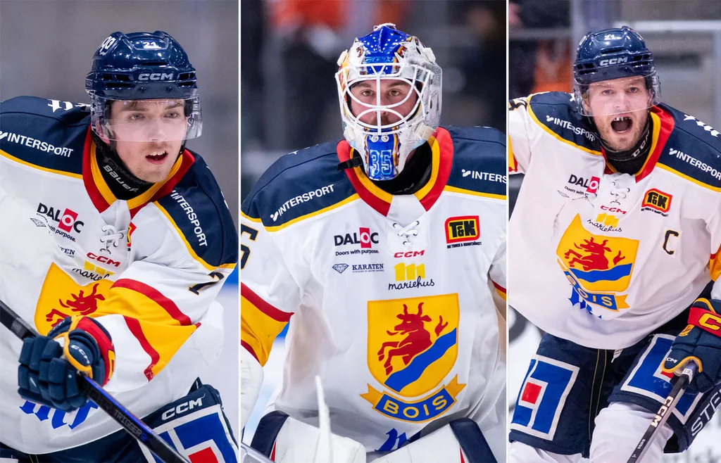 Mariestad ser ut att få planera en framtid utan stjärntrion Tobias Aronsson, Tobias Sandberg och Jesper LIndén. Foto: Bildbyrån