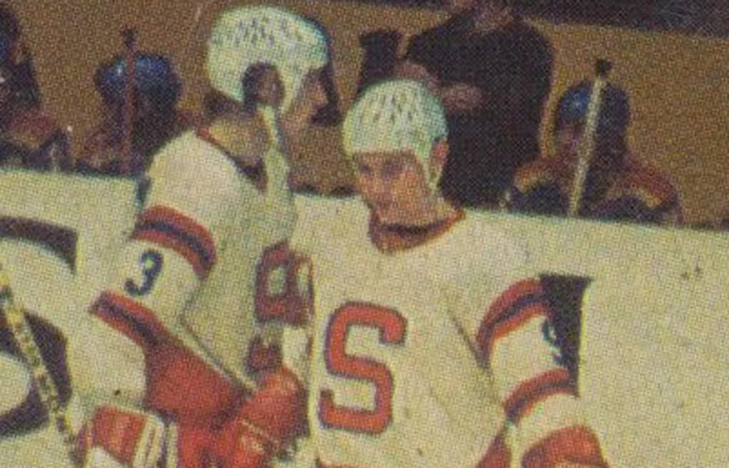 Mats Hysing och Arne Carlsson i SSK-tröjan
