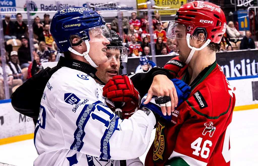 Martin Karlsson trivdes med hettan i derbyt. 