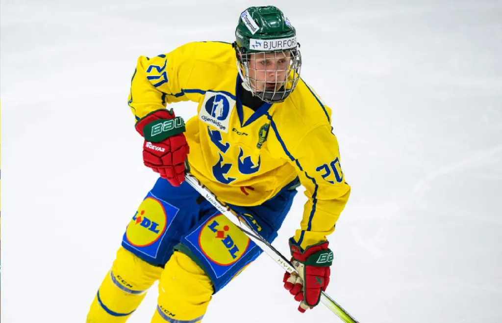 Bosse Meijer i landslagsdressen