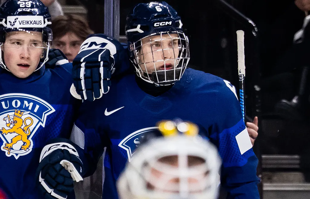 Juho Piiparinen var lagkapten för Finlands lag i U18-VM. 