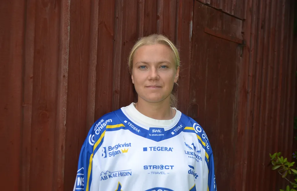 Wilma Johansson - tillbaka i Leksandsdressen.
Foto: Ronnie Rönnkvist.