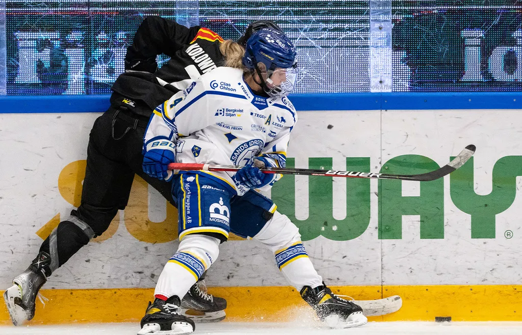 Wilma Johansson i en match mot Brynäs.
Foto: Bildbyrån.
