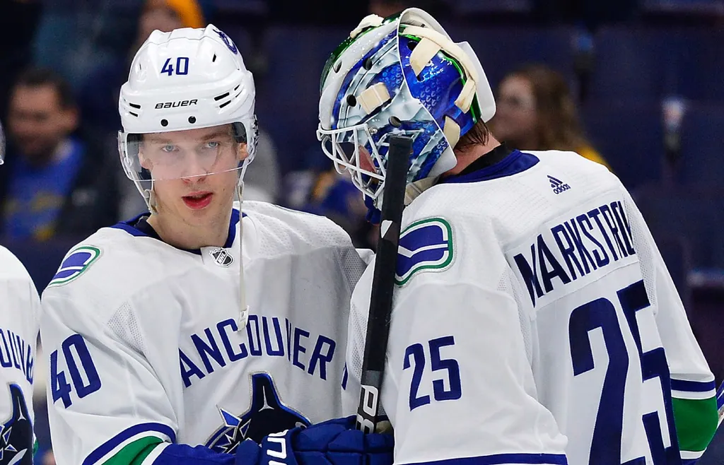 Jacob Markström var viktig för Elias Pettersson när han flyttade till Vancouver