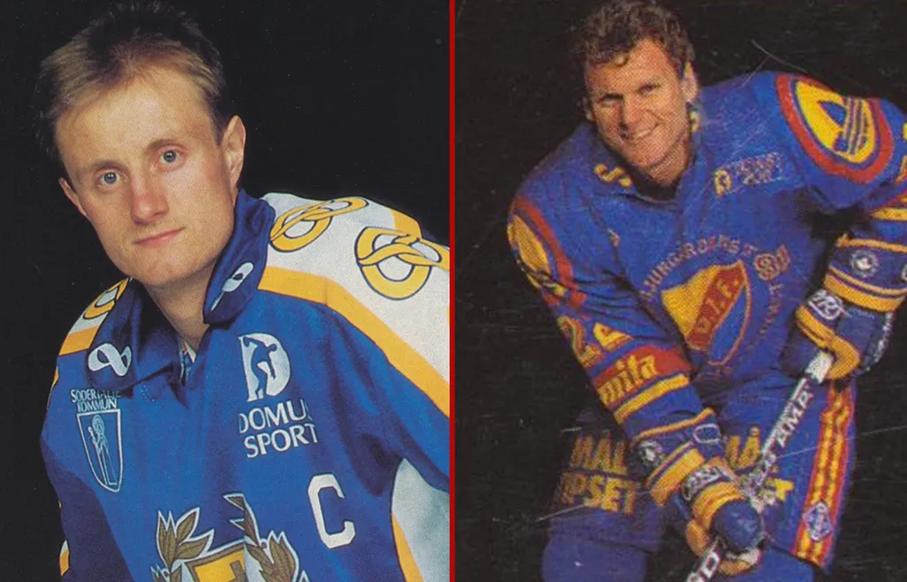 Anders Eldebrink och Håkan Södergren var lagkaptener för SSK och Djurgården när lagen möttes i SM-final 1985