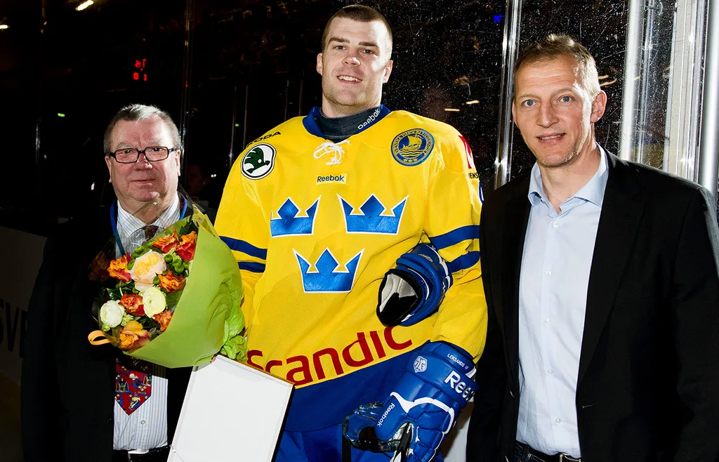 Patrik Hersley fick ta emot Salming Trophy
