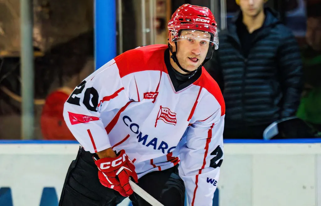 Alexander Younan, här i polska Cracovia Krakows färger.