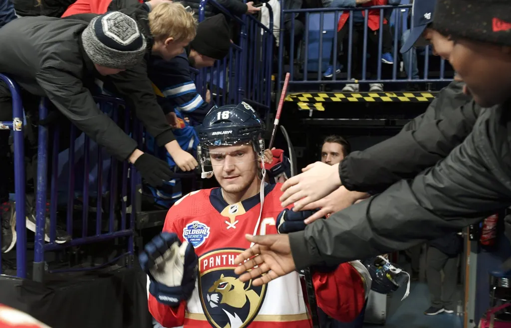 Aleksander Barkov är Finlands lagkapten i 4 Nations Face-Off