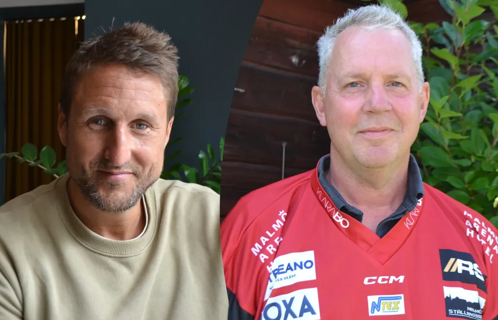 Tomas Kollar, huvudtränare i Malmö Redhawks sedan januari 2022 och Jens Nielsen