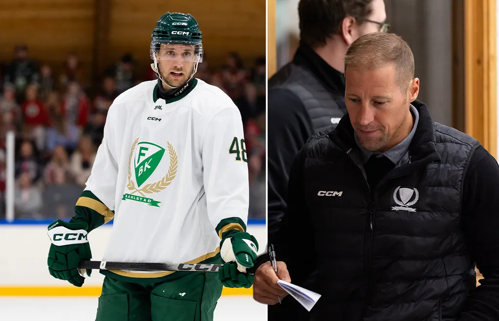 Filip Roos klev av i träningsmatchen mot Frölunda.