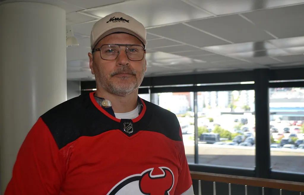 Andreas Salomonsson i Devilströjan.
Foto: Ronnie Rönnkvist.