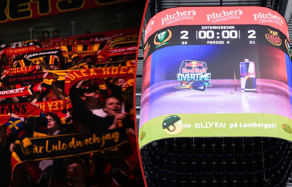 Luleå ska arbeta för att avsluta SHL:s samarbete med Red Bull.
Foto: Bildbyrån