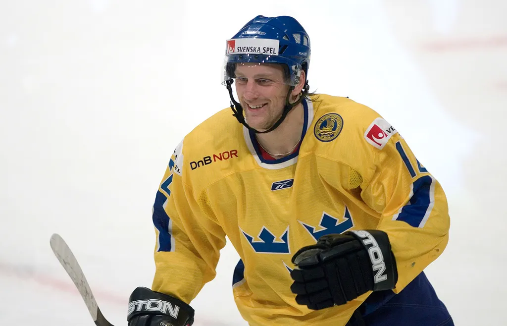 Christian Berglund i landslagströjan