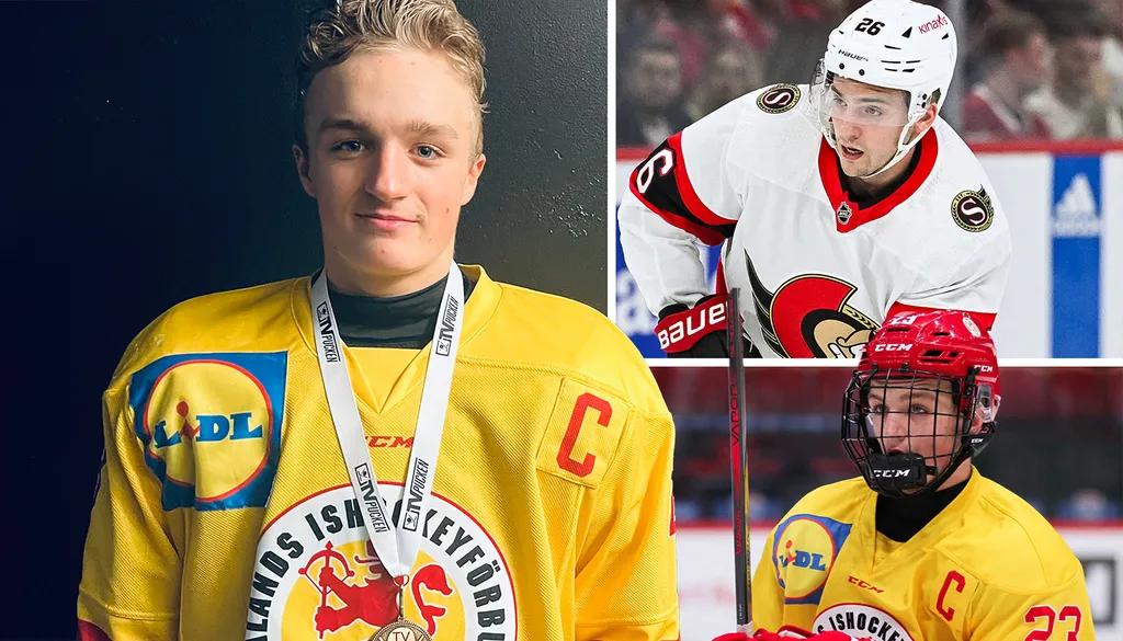Zigge Bratt är kusin med Erik Brännström och Isac Brännström. Här under TV-pucken 2023