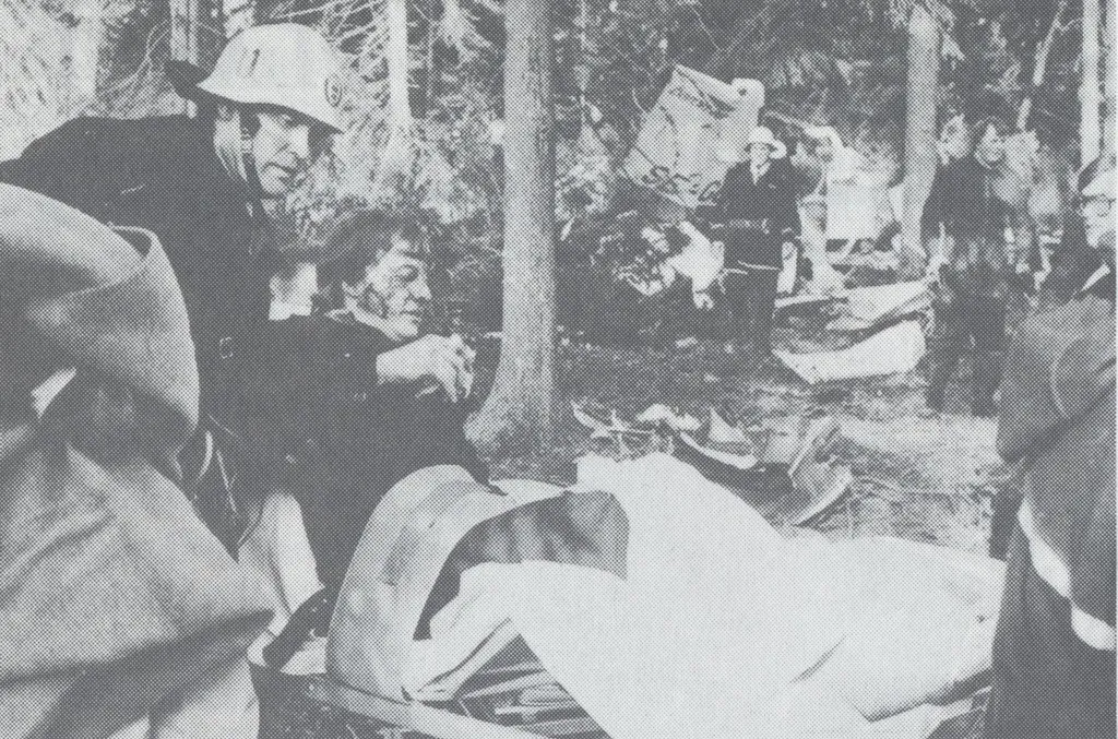 Lars-Erik Esbjörs vid kraschen 1975.