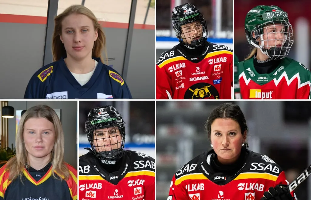 Veckans lag i SDHL. Foto: Ronnie Rönnkvist & Bildbyrån