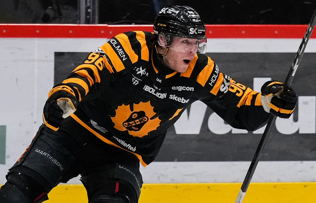 Rickard Hugg avgjorde kvartsfinalserien mot Färjestad