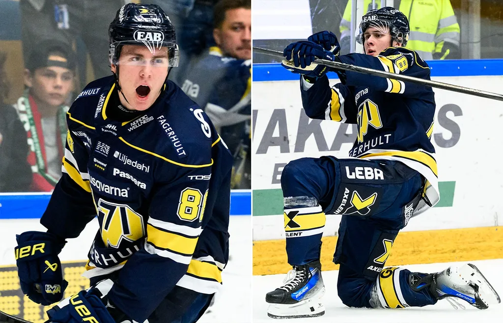 Herman Träff fick jubla för sitt första SHL-mål i gårdagens seger mot MoDo