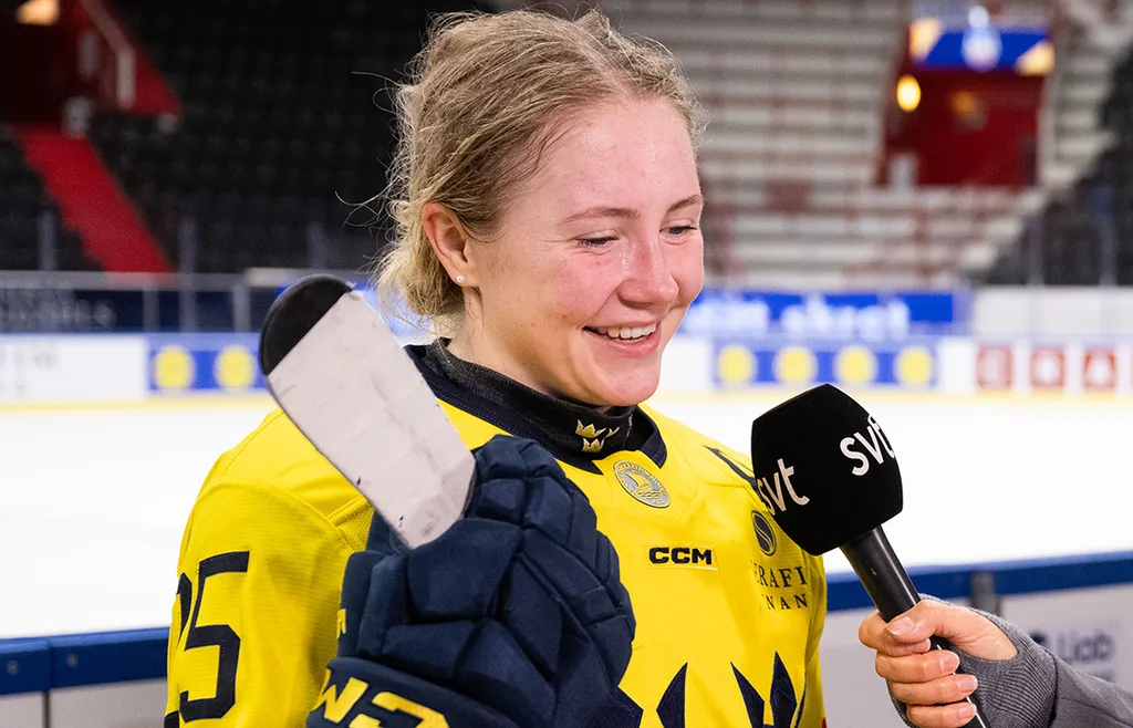 Lina Ljungblom är en av de ledande spelarna i det "nya Damkronorna". FOTO: Jonathan Näckstrand/Bildbyrån