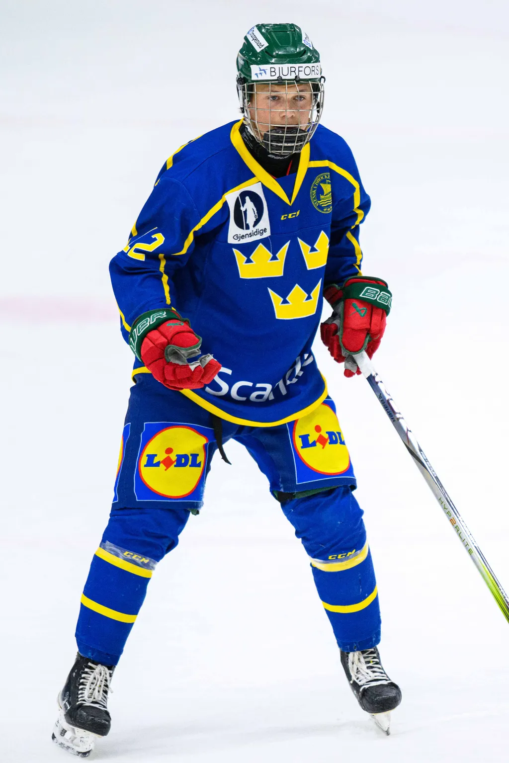 Adam Nömme med U17-landslaget i juli 2024