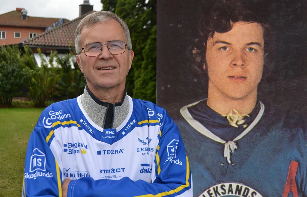 Krister Sterner i Leksandströja, nu och då.