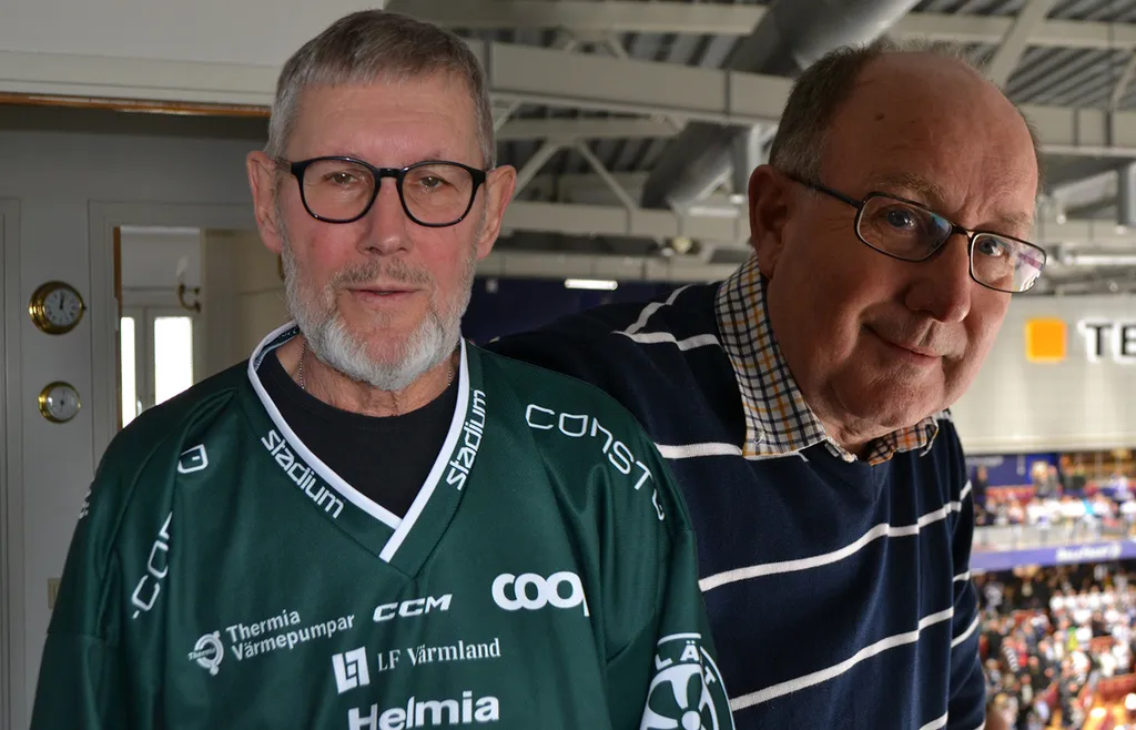 Kent-Erik Andersson i Färjestad-tröja, samt Olle Öst.