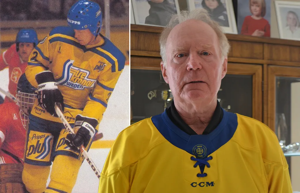Jörgen Pettersson i blågult.