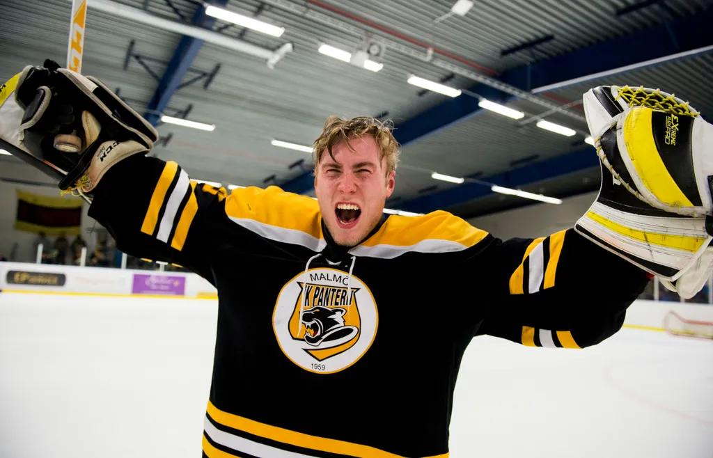 Avancemanget till Hockeyallsvenskan med Pantern 2015 är Viktor Andréns starkaste hockeyminne.
