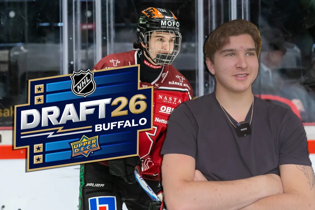 Alexander Command är en av Sveriges mest spännande spelare i NHL-draften.