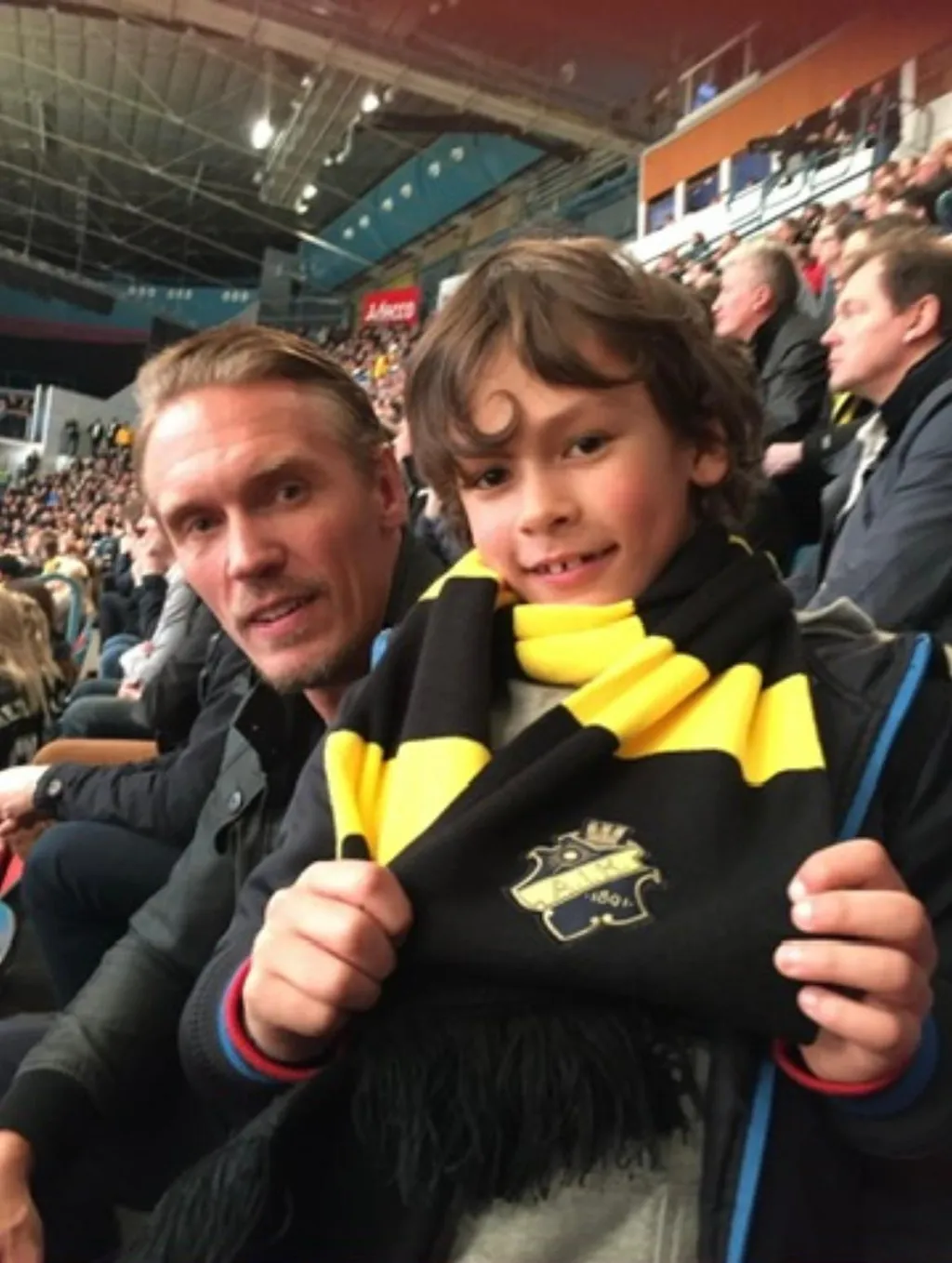 Neo Nordstrand Jansson och pappa Rickard Nordstrand