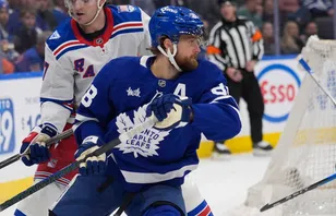 William Nylander riskerar att missa mötet med San Jose Sharks. Foto: John E. Sokolowski-Imagn Images