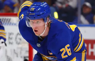 Rasmus Dahlin missar minst en match. Foto: AP Photo/Jeffrey T. Barnes