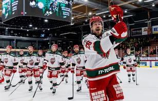 Emil Larsson blev segerskytt i Jämtland.