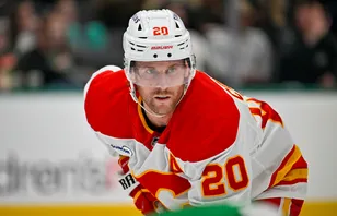 Blake Coleman trejdas till Minnesota Wild av Calgary Flames. Foto: Jerome Miron-Imagn Images